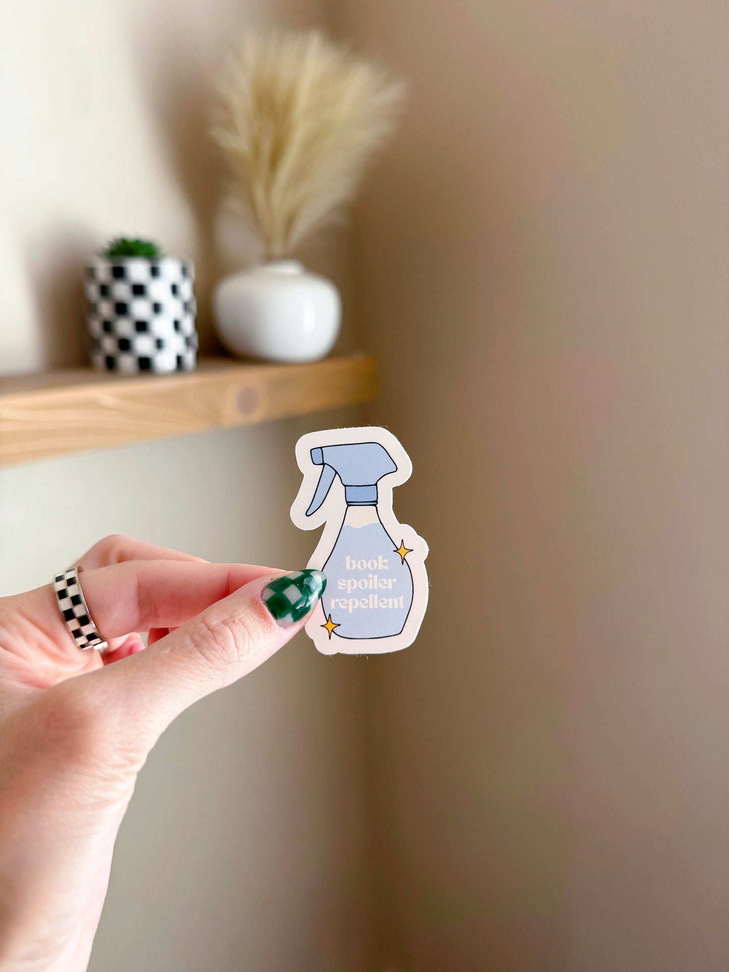 Book Spoiler Repellent Sticker