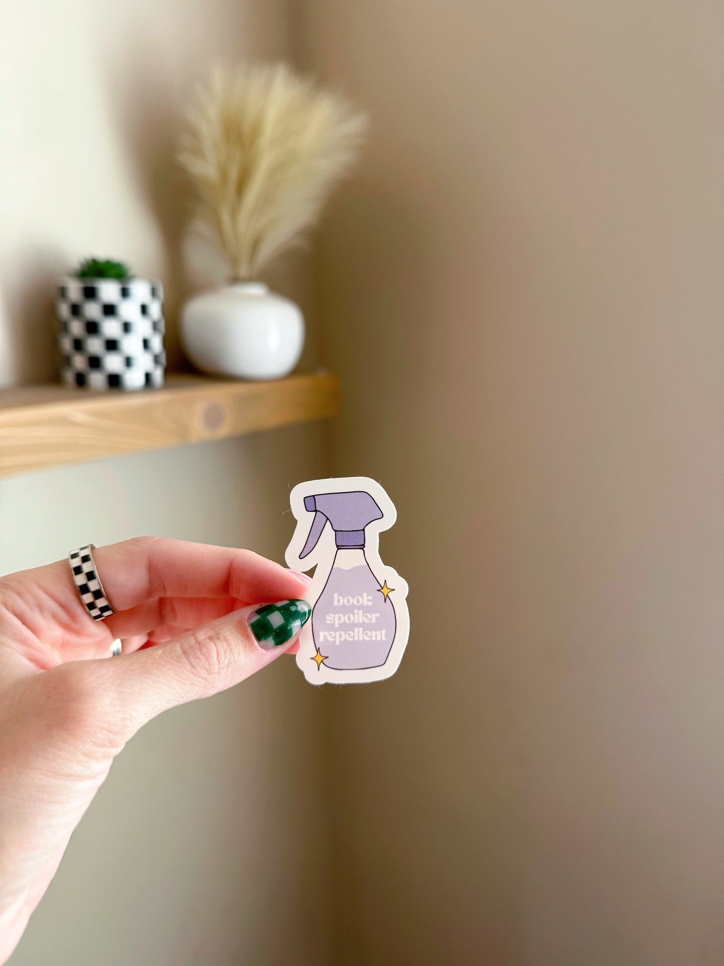 Book Spoiler Repellent Sticker