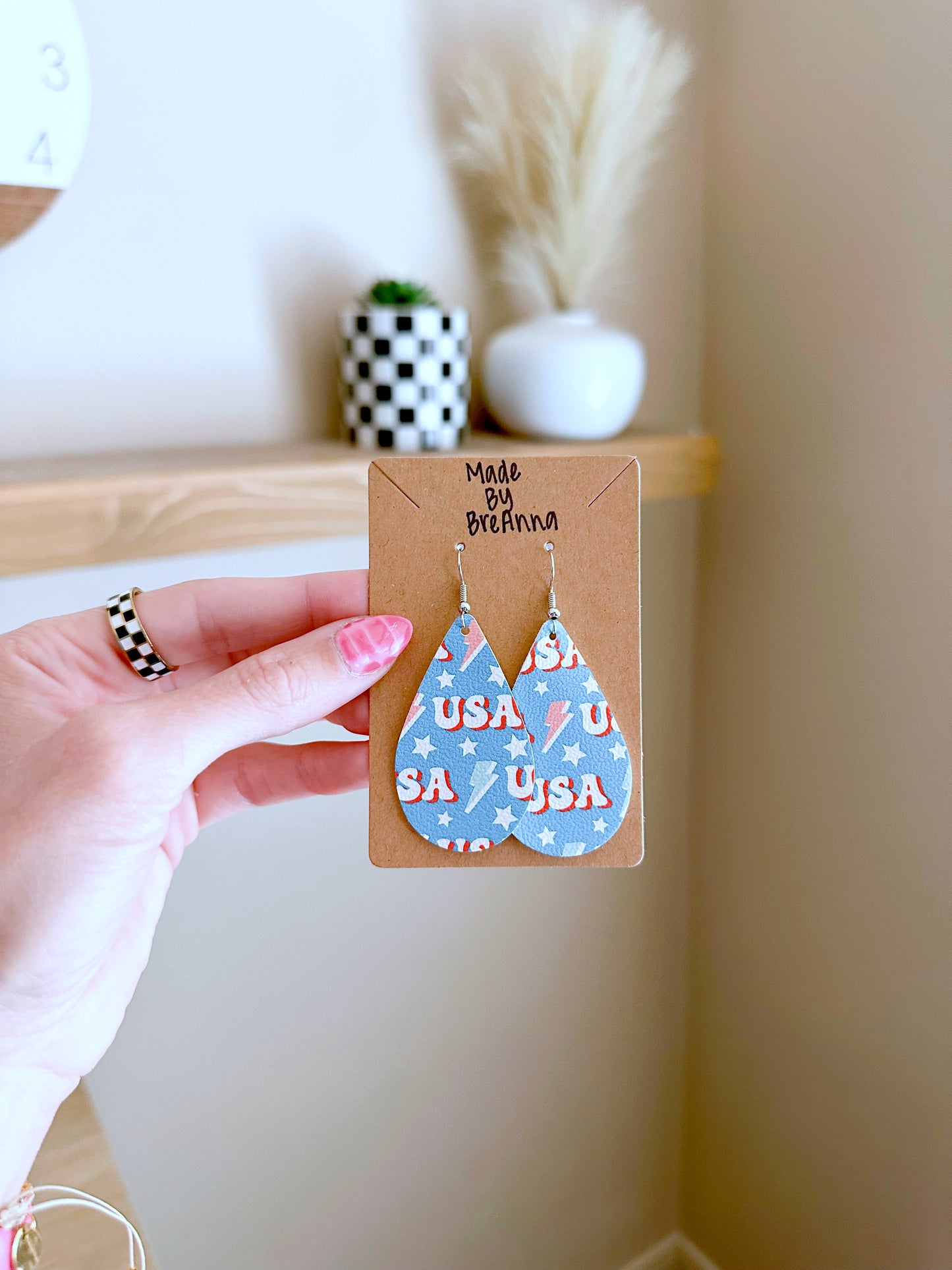 USA Bolt Earrings