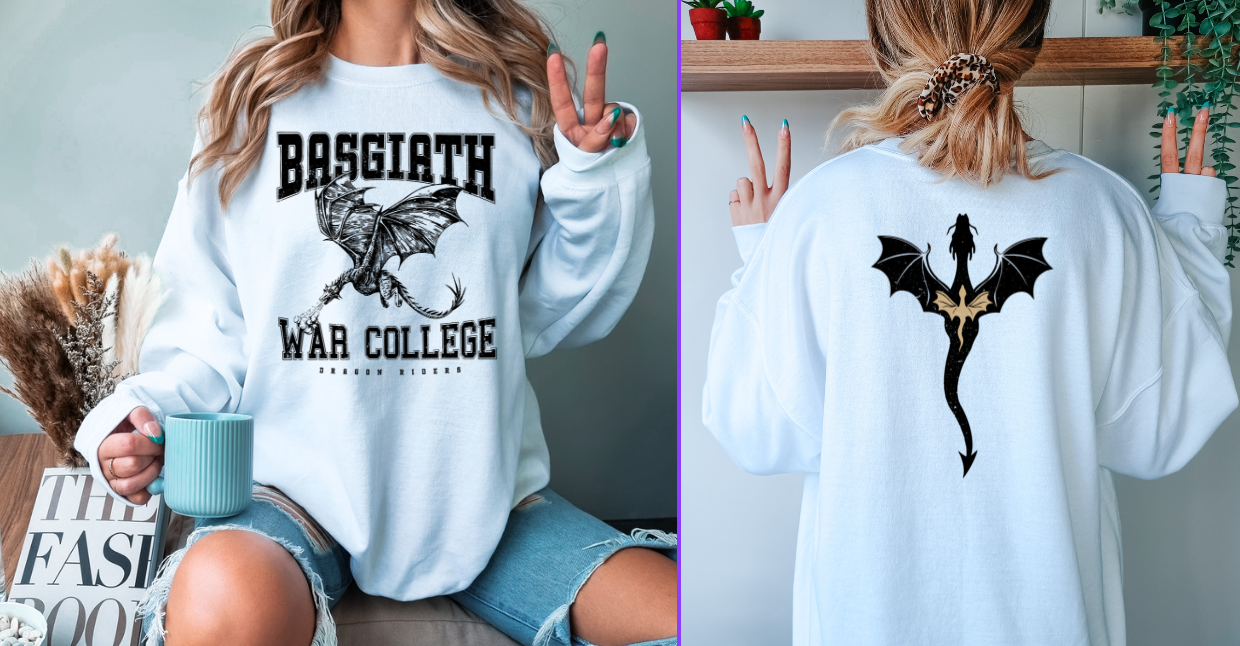 Basgiath War College Crew (front and back design)