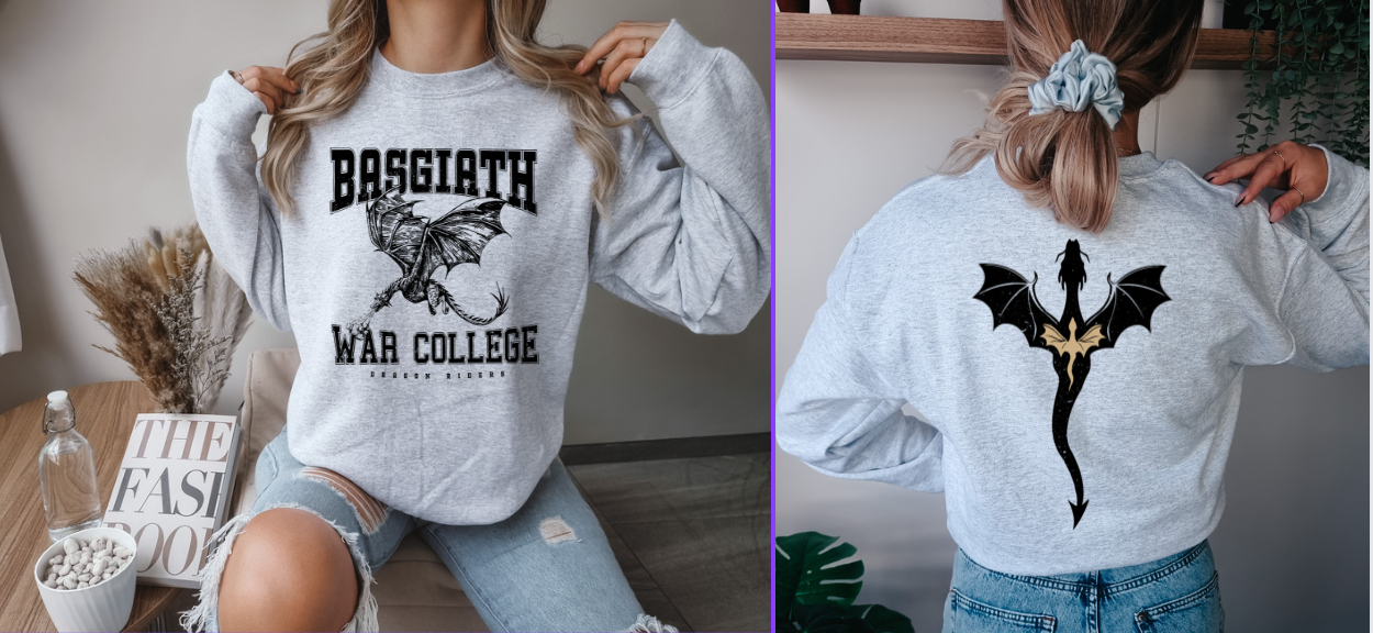 Basgiath War College Crew (front and back design)