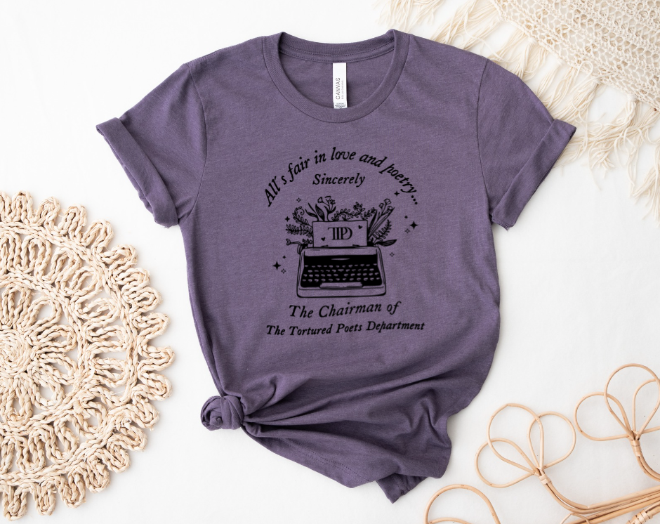 Black TTPD Typewriter Tee