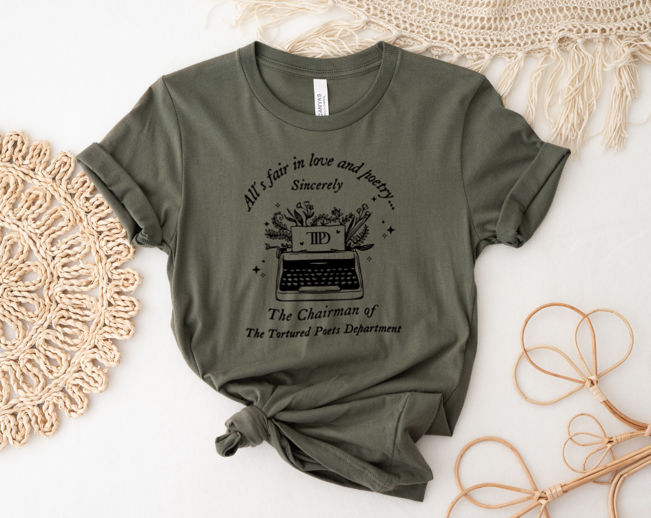 Black TTPD Typewriter Tee