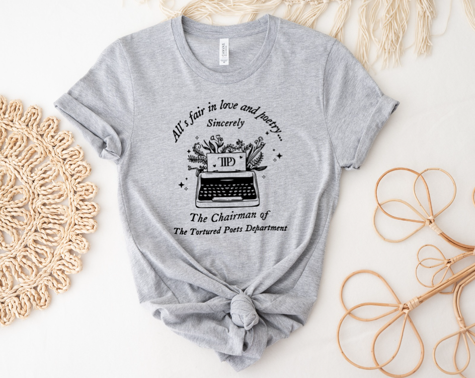 Black TTPD Typewriter Tee