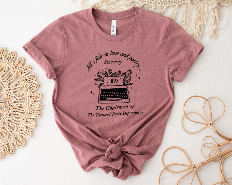 Black TTPD Typewriter Tee
