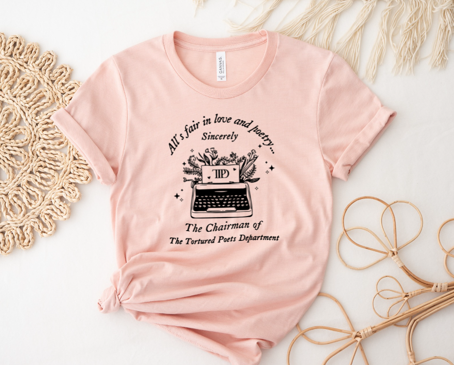 Black TTPD Typewriter Tee