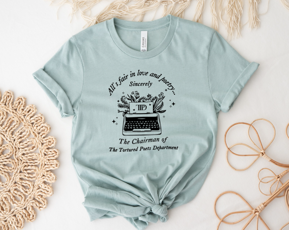 Black TTPD Typewriter Tee