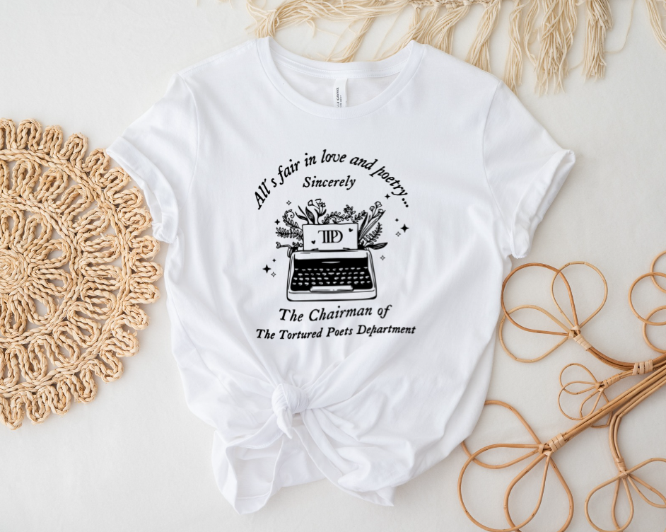 Black TTPD Typewriter Tee