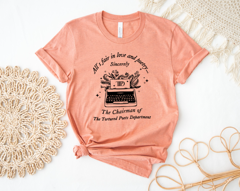 Black TTPD Typewriter Tee