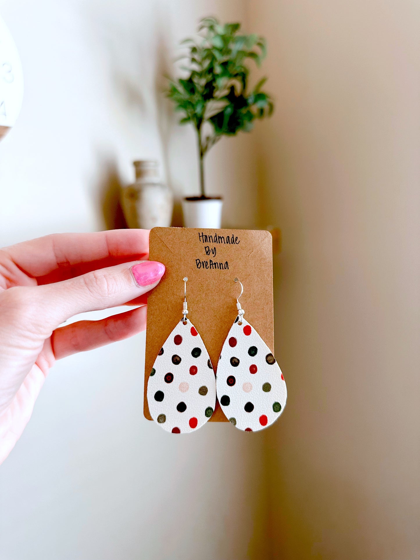 Christmas Dot Earrings