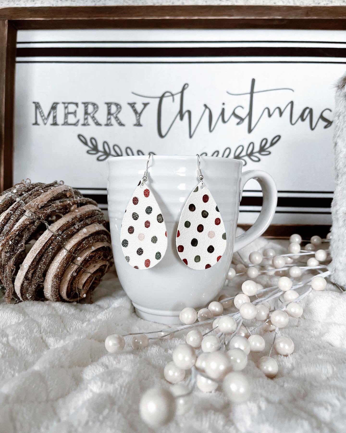 Christmas Dot Earrings
