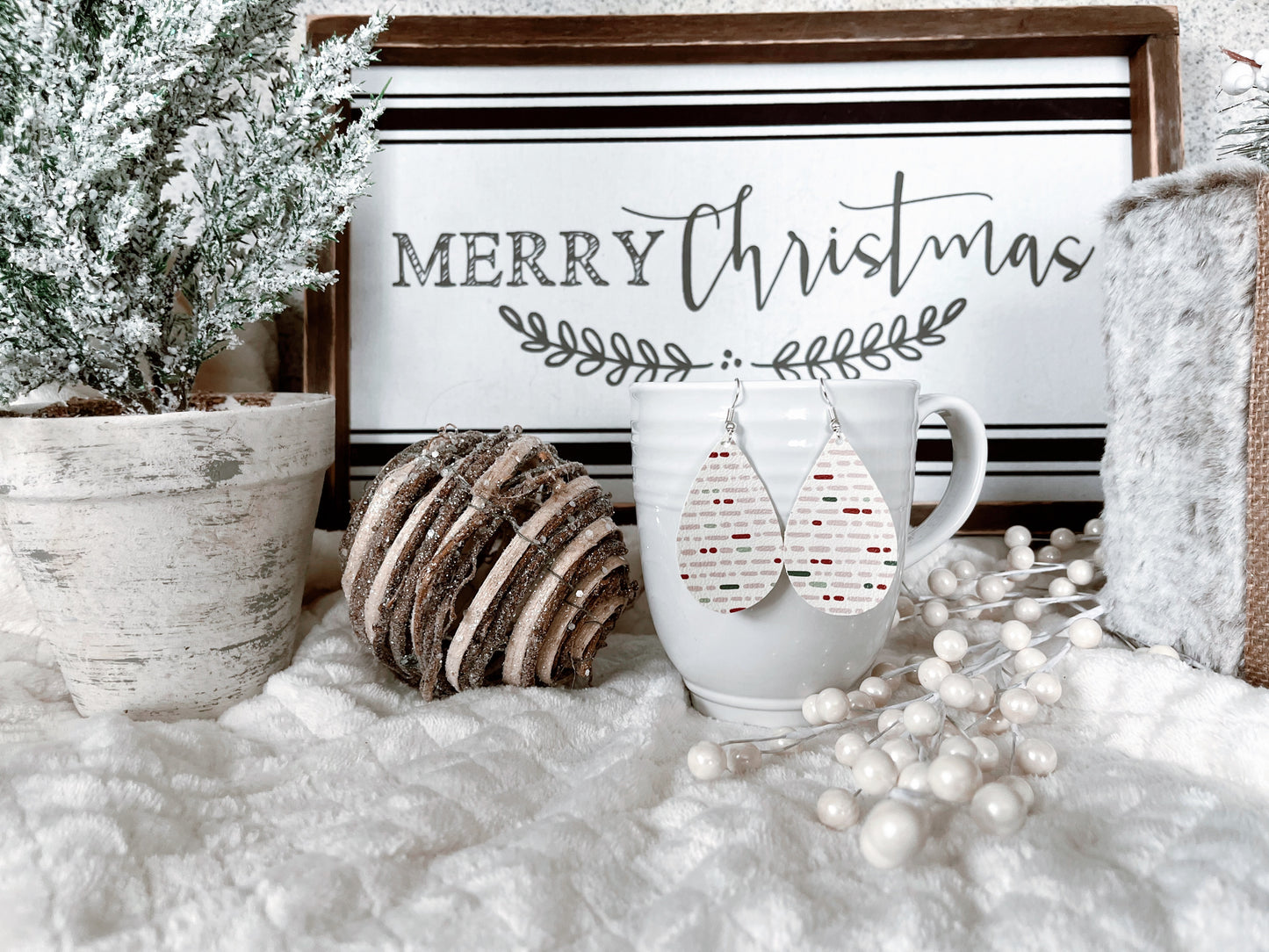 Christmas Line Earrings