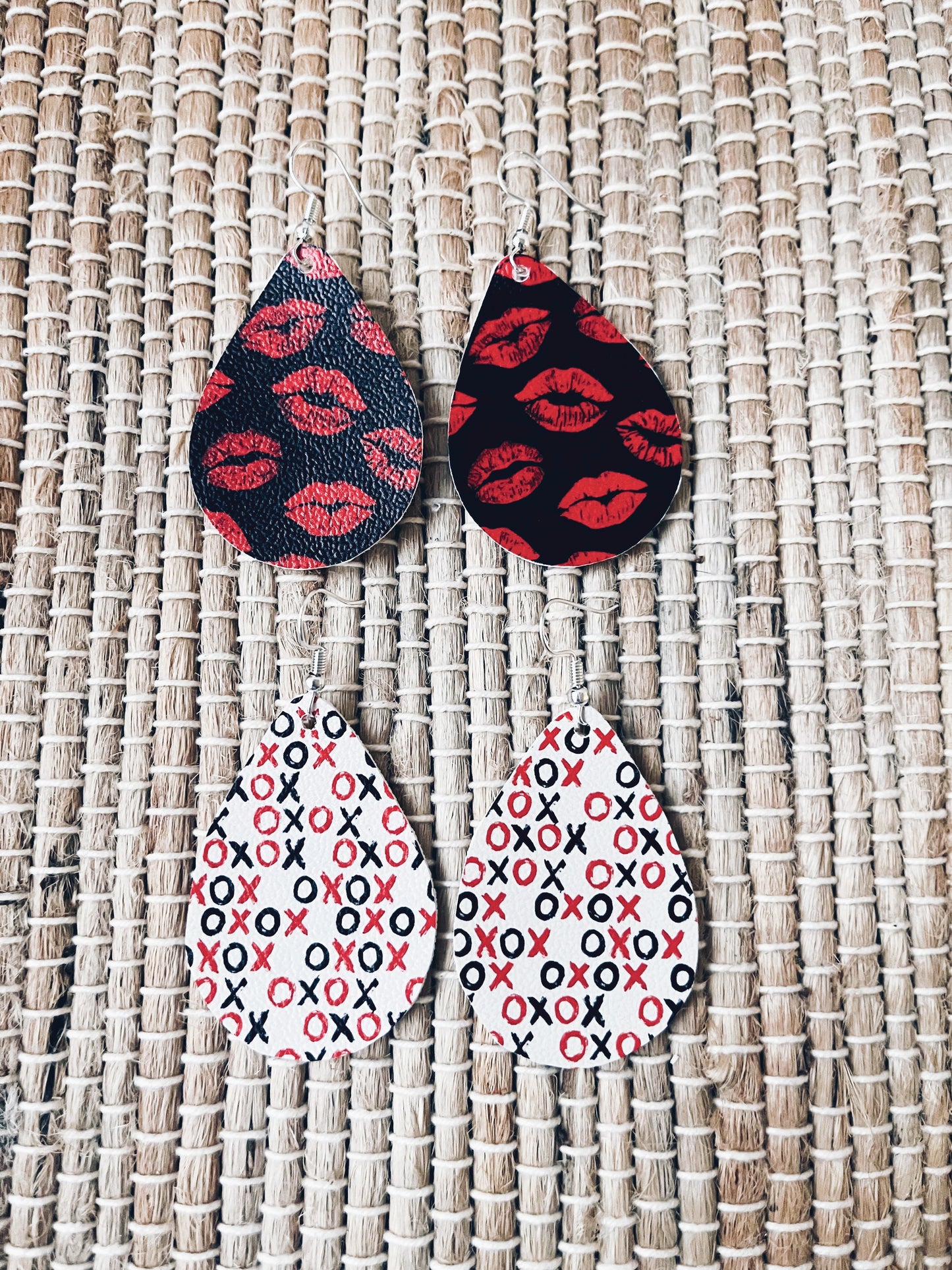 Red Lip Earrings