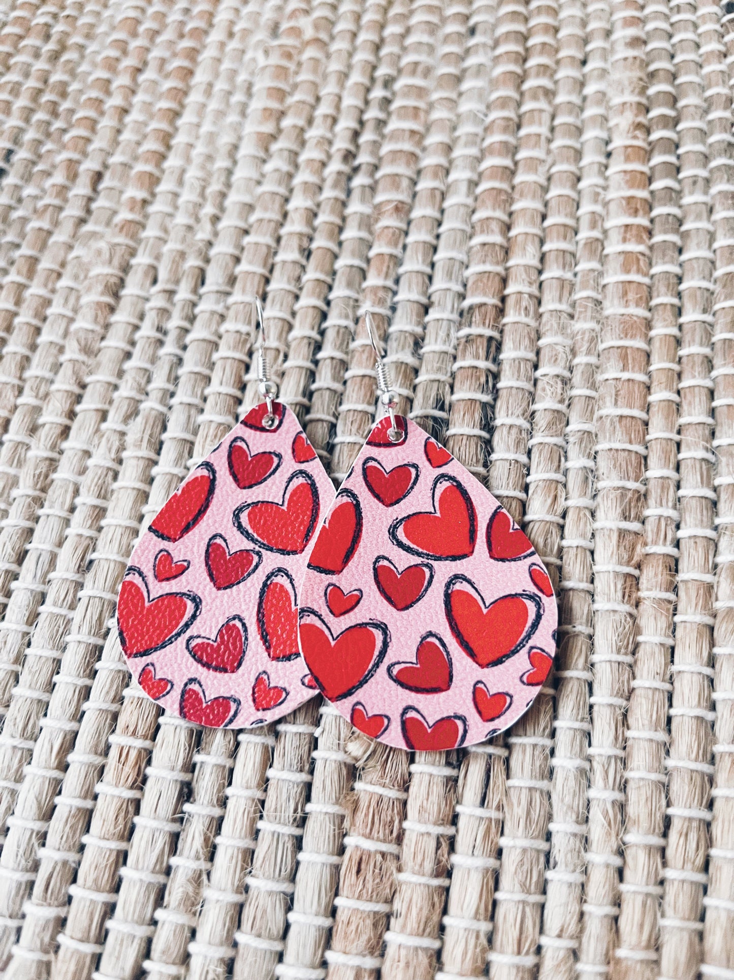 Red Heart Earrings