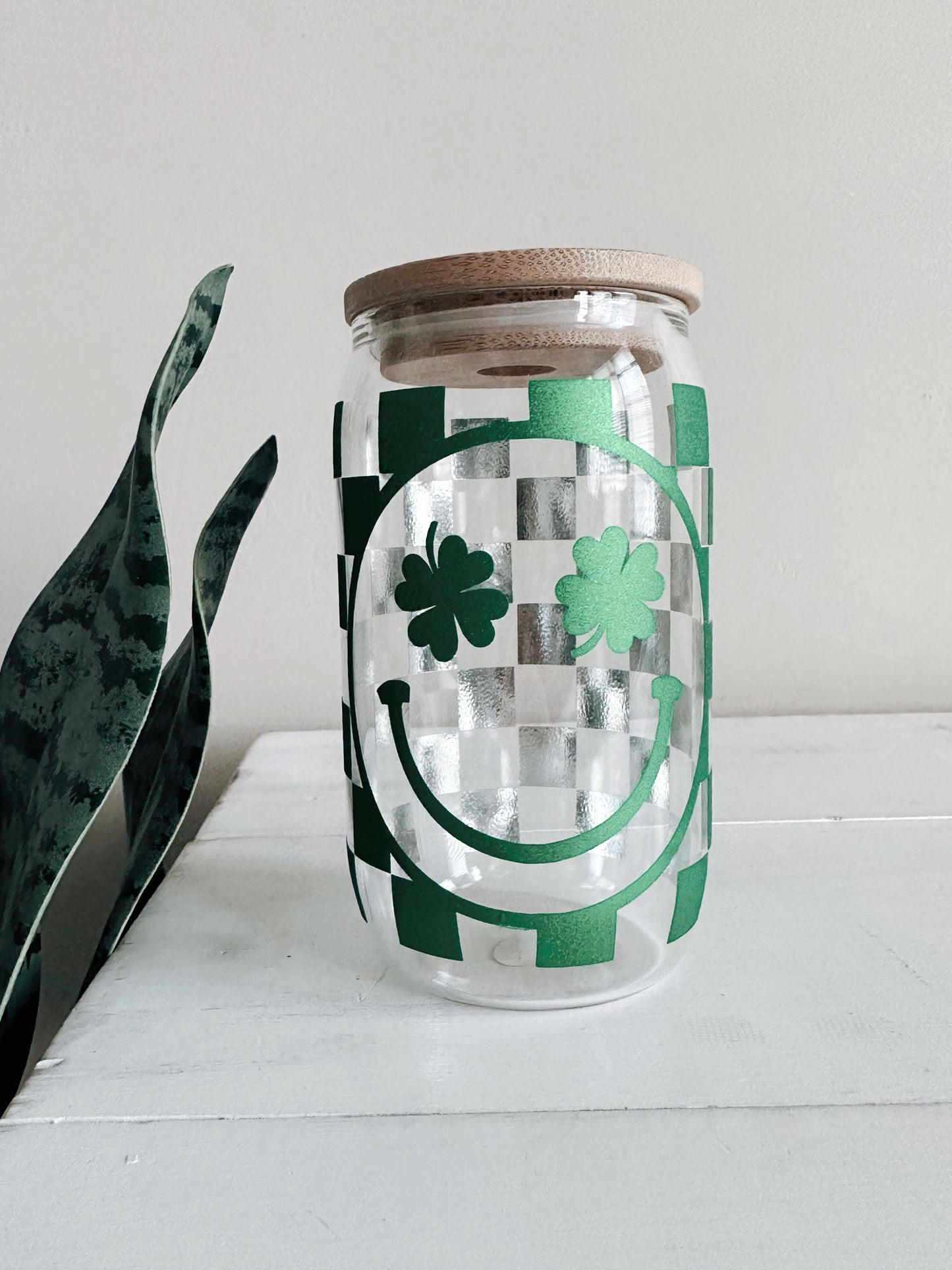 Checkered Green Smiley