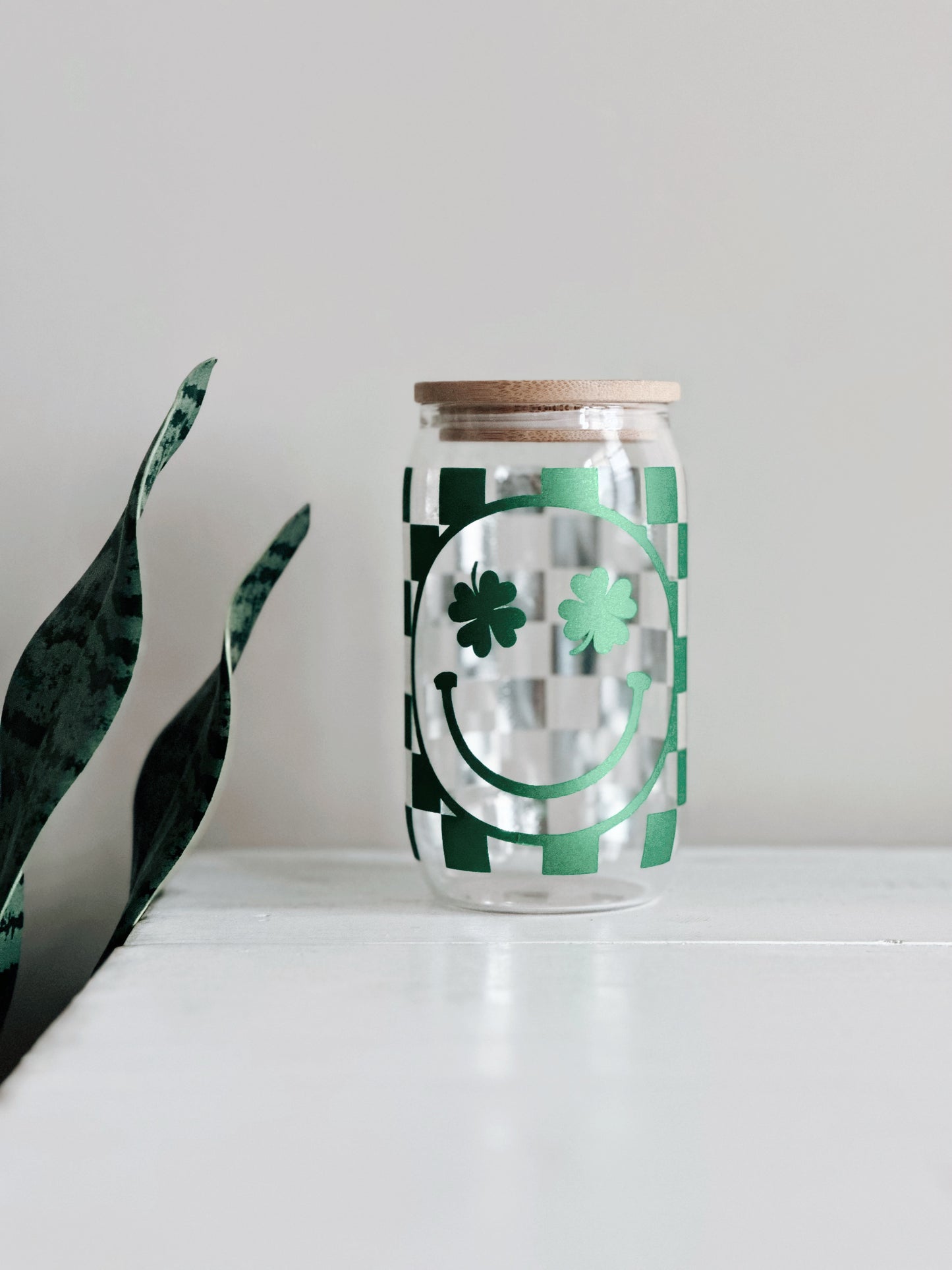 Checkered Green Smiley