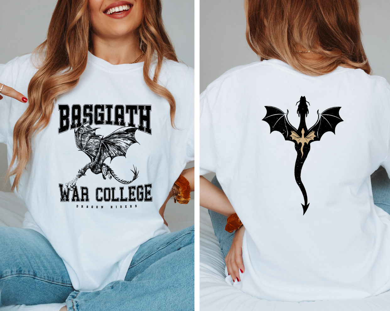 Basgiath War College T-shirt (front and back design)