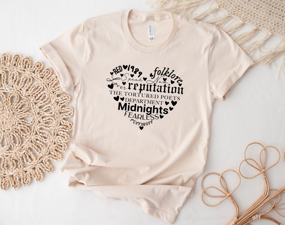 TS Heart Albums Tee