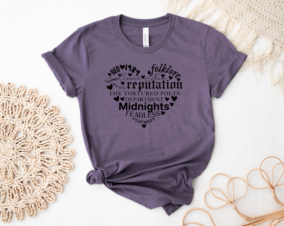 TS Heart Albums Tee