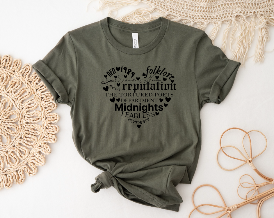 TS Heart Albums Tee