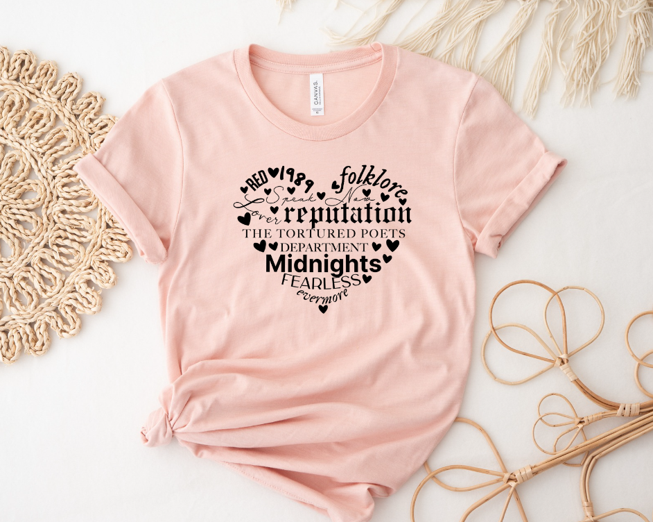 TS Heart Albums Tee