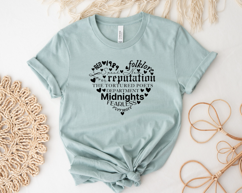 TS Heart Albums Tee