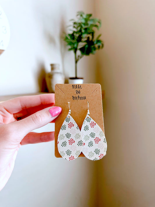 Christmas Circle Earrings