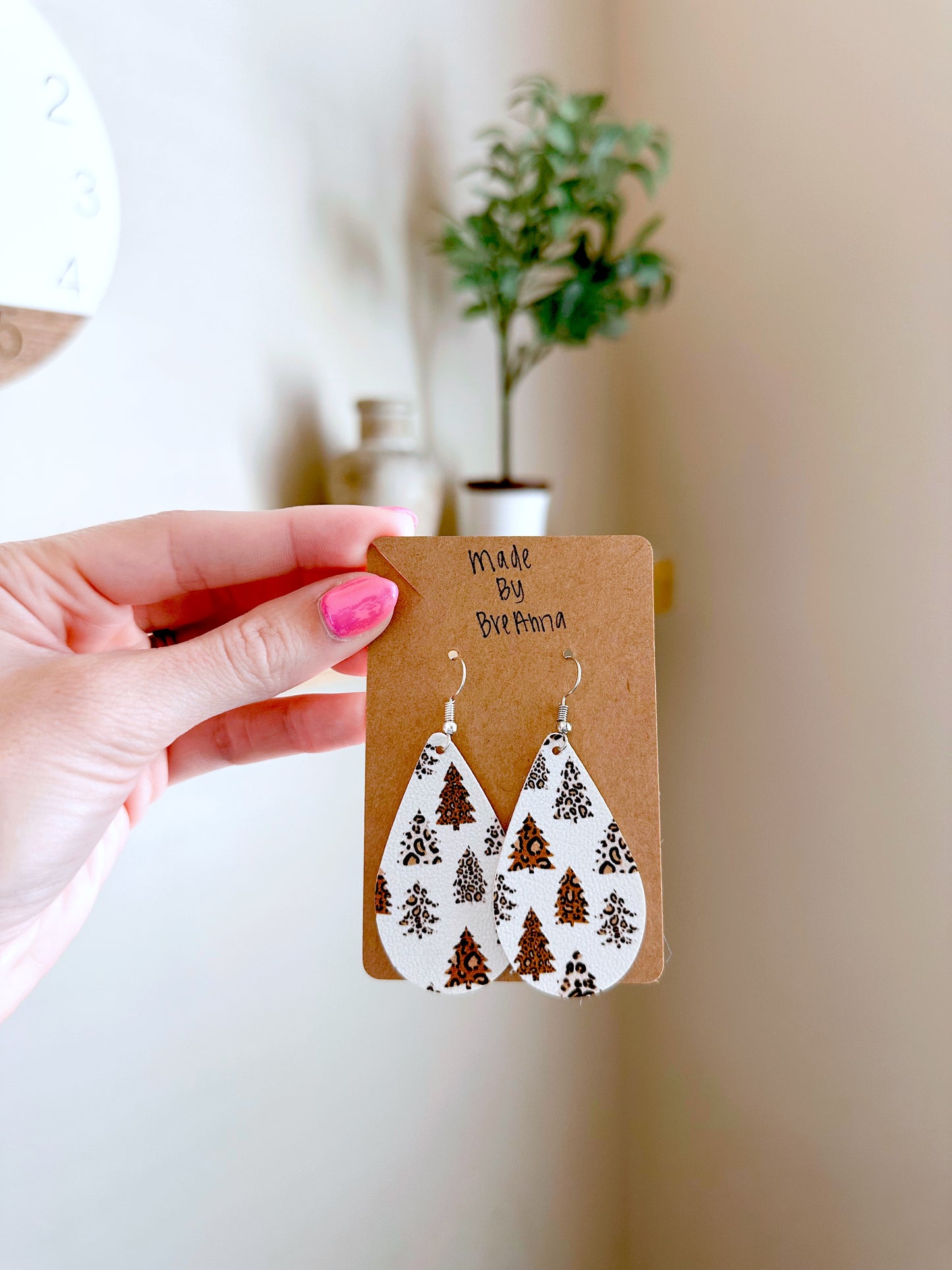 Cheetah Tree Earrings
