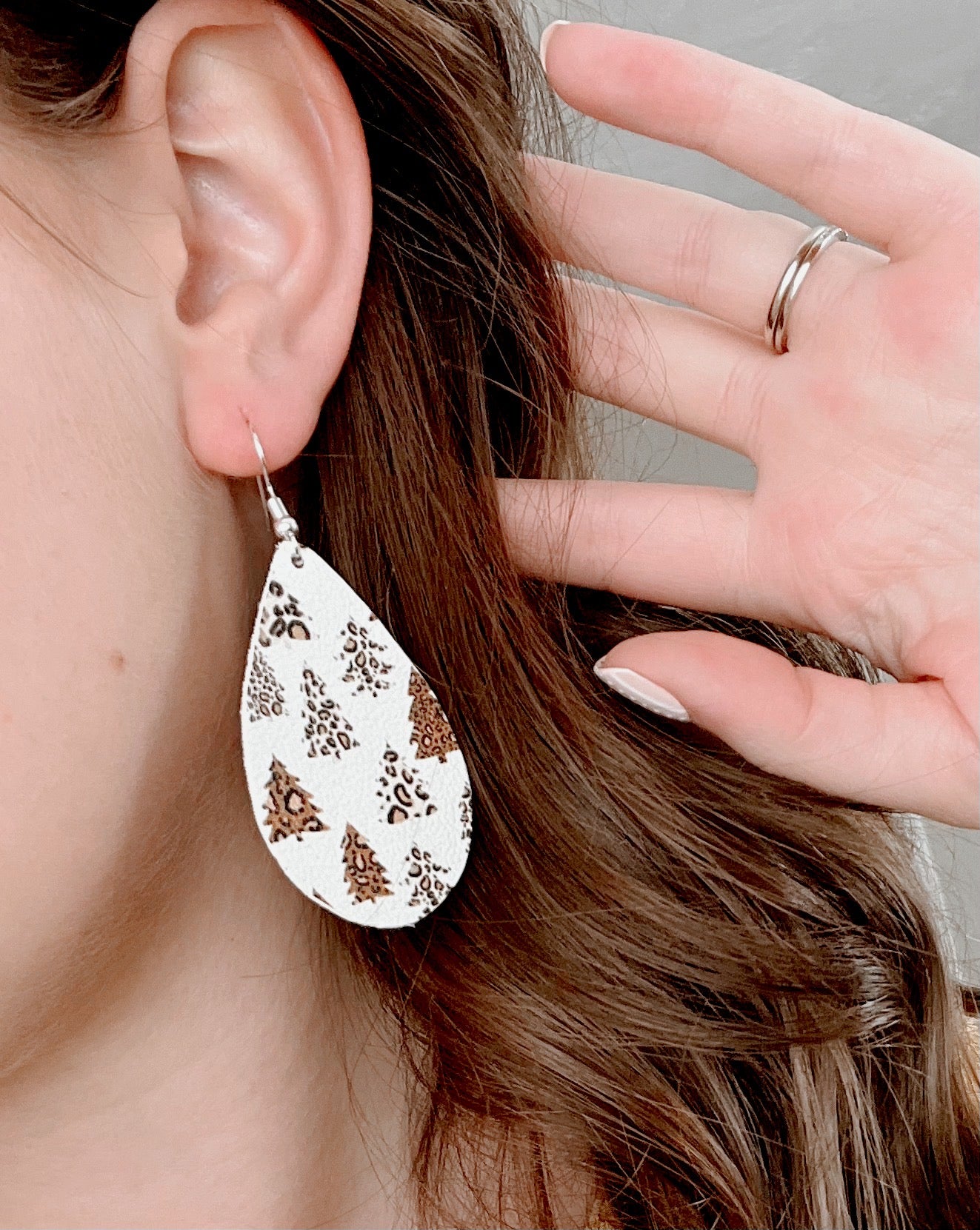 Cheetah Tree Earrings
