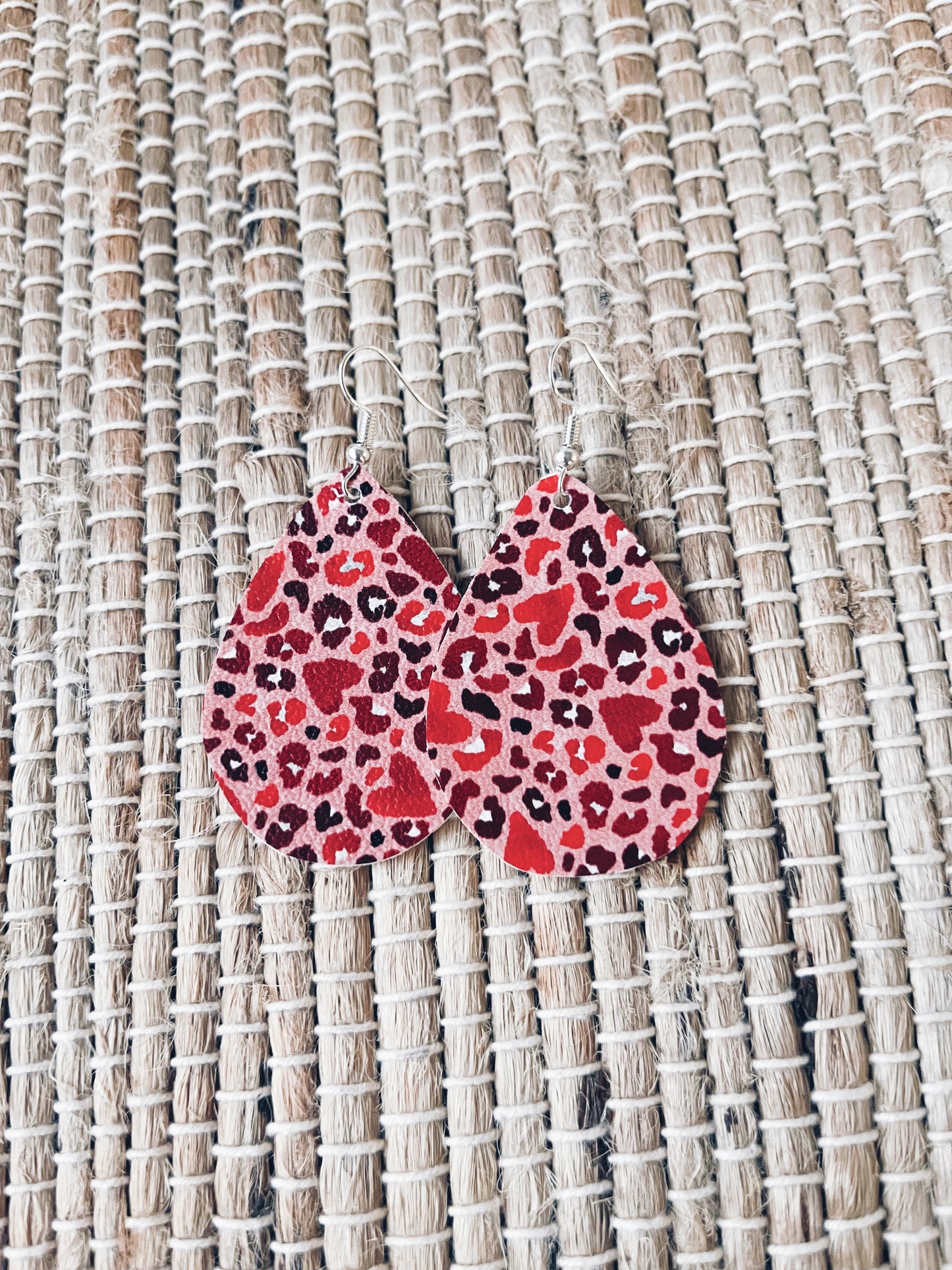 Cheetah Heart Earrings