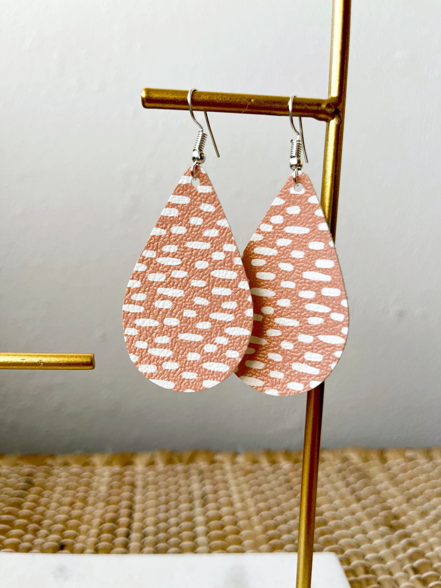 Peach With White Lines